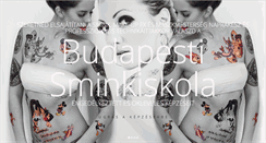 Desktop Screenshot of budapestisminkiskola.com